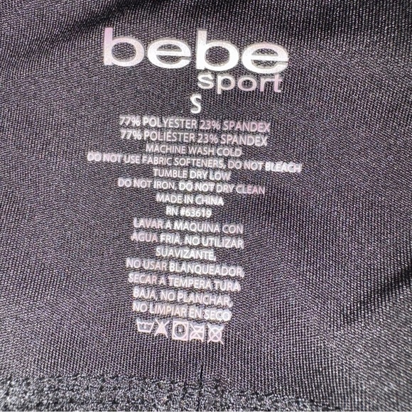 Bebe sport high waist bike shorts size S NWT - Picture 5 of 8